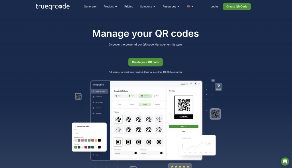 Company type website - example.