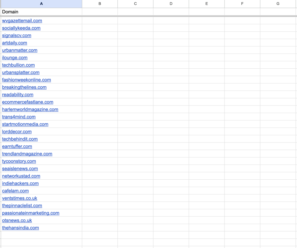 raw list