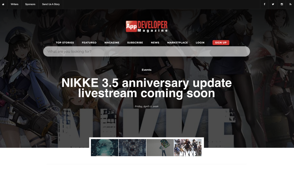 content-driven website - example.